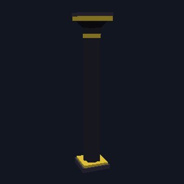 An Obsidian Pillar: three cracks and it's gone